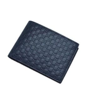 Brand New Gucci Microguccissima Navy Wallet